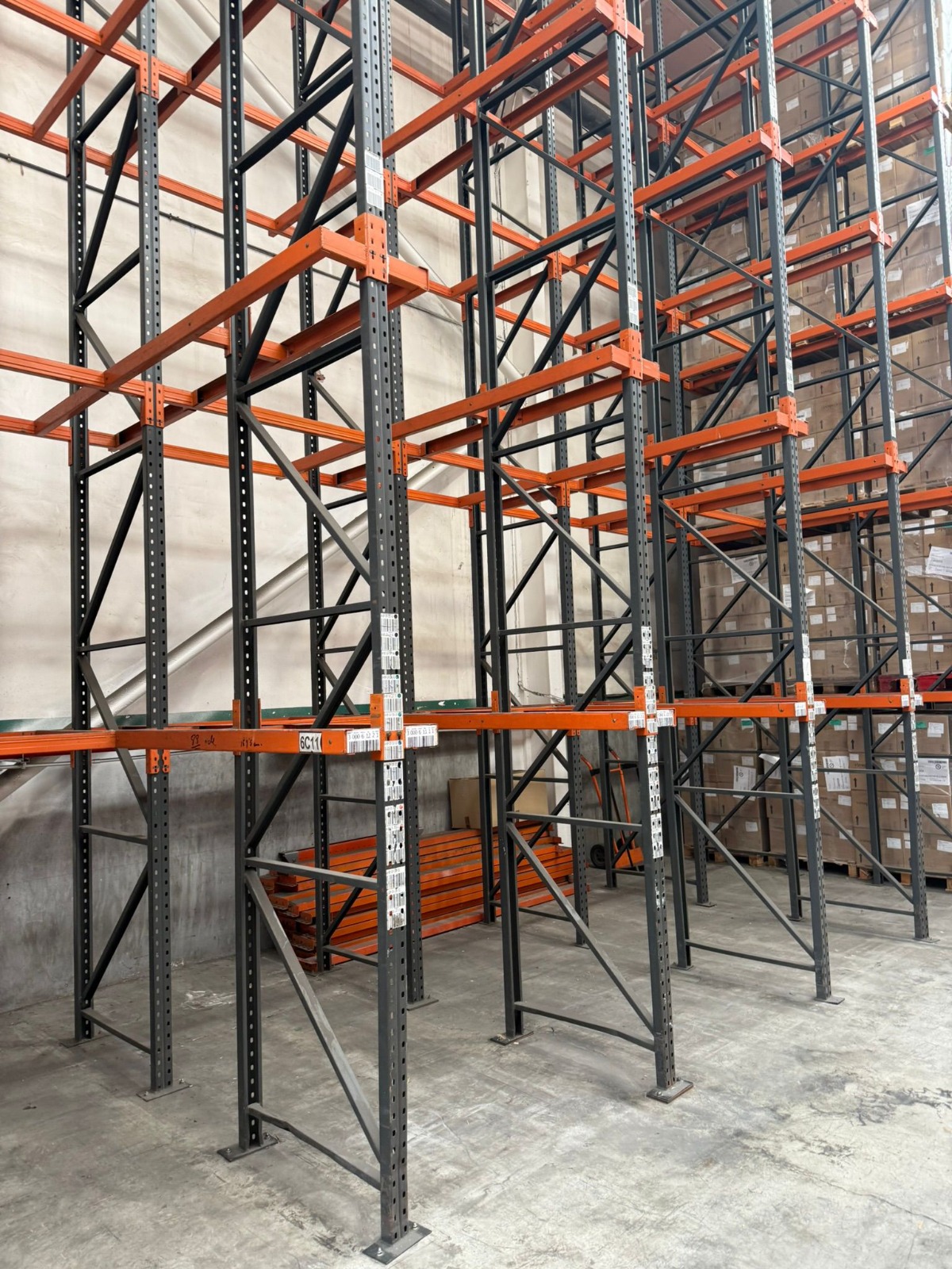 rack compacto drive in para palets europeos | estantería industrial de alta densidad